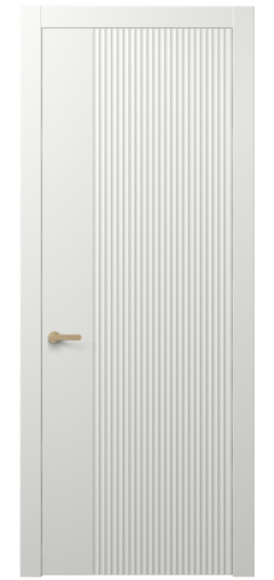 Дверь межкомнатная 8643 МССР. Цвет Матовый светло-серый. Материал Гладкая эмаль. Коллекция Альба. Картинка.