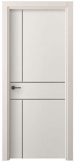Дверь межкомнатная 4209 ПЭБЛ. Цвет ПЭТ белоснежный. Материал ПЭТ. Коллекция Фридом. Картинка.