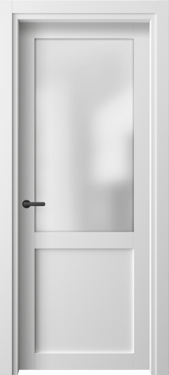 Дверь межкомнатная 2122 БШ САТ. Цвет Белый шёлк. Материал Ciplex ламинатин. Коллекция Нео. Картинка.