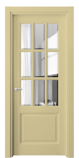 Дверь межкомнатная 6312 Слоновая кость RAL 1014. Цвет RAL Слоновая кость RAL 1014. Материал Массив бука эмаль. Коллекция Тоскана Грильято. Картинка.