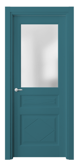 Дверь межкомнатная 6344 NCS S 4030-B10G. Цвет NCS NCS S 4030-B10G. Материал Массив бука эмаль. Коллекция Тоскана Ромбо. Картинка.