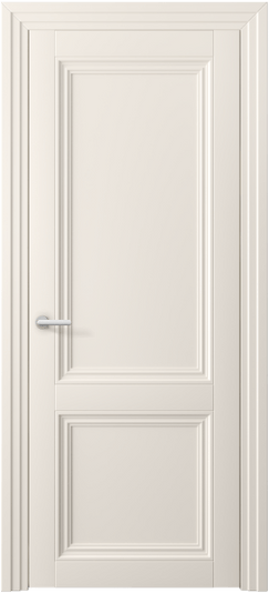 Дверь межкомнатная 2523 ПЭКБ. Цвет ПЭТ кремово-белый. Материал ПЭТ. Коллекция Центро. Картинка.