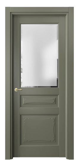 Межкомнатная дверь 6324 БОТ Сатинированное стекло с фацетом. Цвет Бук оливковый тёмный. Материал Массив бука эмаль. Коллекция Тоскана Элегантэ. Фото. Дверь межкомнатная 6324 БОТ Сатинированное стекло с фацетом. Цвет Бук оливковый тёмный. Материал Массив бука эмаль. Коллекция Тоскана Элегантэ. Картинка.