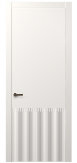 Дверь межкомнатная АКП 8626 МПБЛ. Цвет Матовый пудровый белый. Материал Гладкая эмаль. Коллекция Дюна. Картинка.