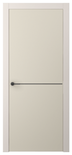 Дверь межкомнатная АКП 4207 ПЭСБ. Цвет ПЭТ светло-бежевый. Материал ПЭТ. Коллекция Фридом. Картинка.