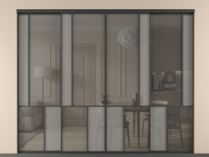 Перегородка Mosaic внутри проёма 4 створки