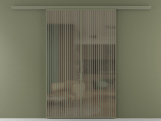 Перегородка Формато вдоль стены 2 створки