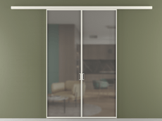 Перегородка Formato вдоль стены 2 створки