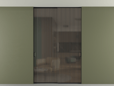 Перегородка Формато внутри проёма скрытое крепление в потолок 2 створки