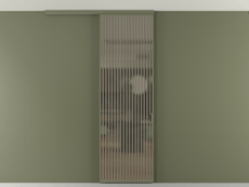 Перегородка Формато вдоль стены на потолок 1 створка