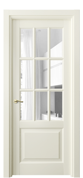 Дверь межкомнатная 0748 БМБ ПРОЗ. Цвет Бук молочно-белый. Материал Массив бука эмаль. Коллекция Лигнум. Картинка.
