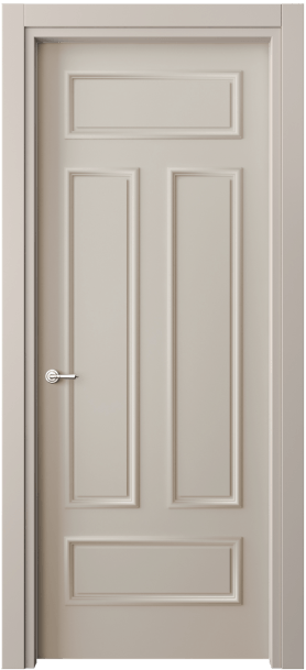 Дверь межкомнатная 8143 МСБЖ. Цвет Матовый светло-бежевый. Материал Гладкая эмаль. Коллекция Париж. Картинка.
