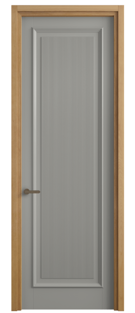Дверь межкомнатная 6711 БНСР. Цвет Бук нейтральный серый. Материал Массив бука эмаль. Коллекция Шарм. Картинка.