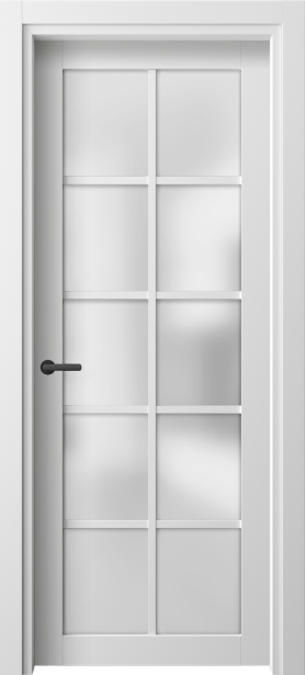 Дверь межкомнатная 2106 БШ САТ. Цвет Белый шёлк. Материал Ciplex ламинатин. Коллекция Нео. Картинка.