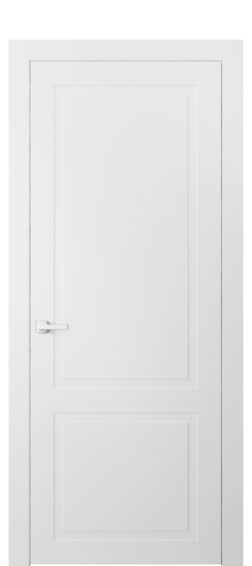 Дверь межкомнатная АКП 8002 МБЛ Матовый белоснежный. Цвет Матовый белоснежный. Материал Гладкая эмаль. Коллекция Нео Классик. Картинка.